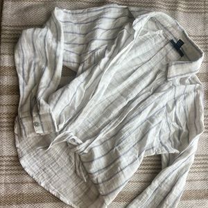 Linen Tie front Beach top